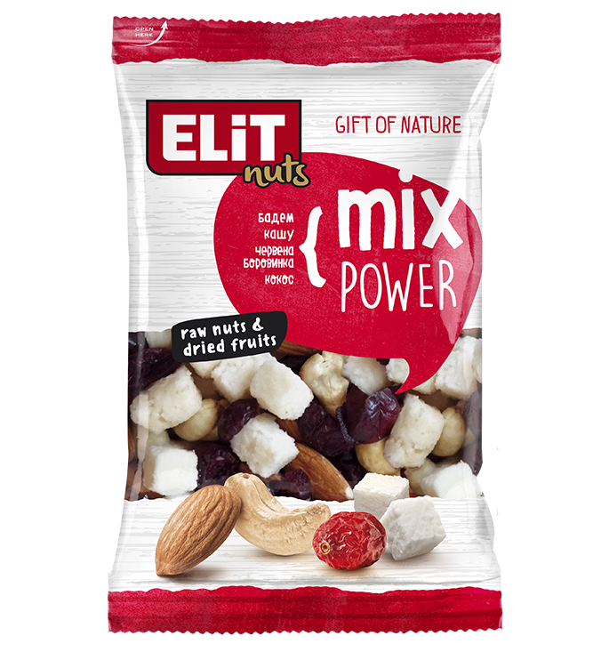 MIX RAW NUTS AND DRIED FRUITS POWER
