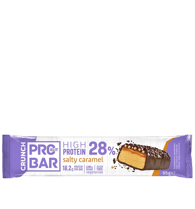 МНОГОСЛОЕН ВИСОКОПРОТЕИНОВ БАР С ВКУС СОЛЕН КАРАМЕЛ CRUNCH PROELiT BAR