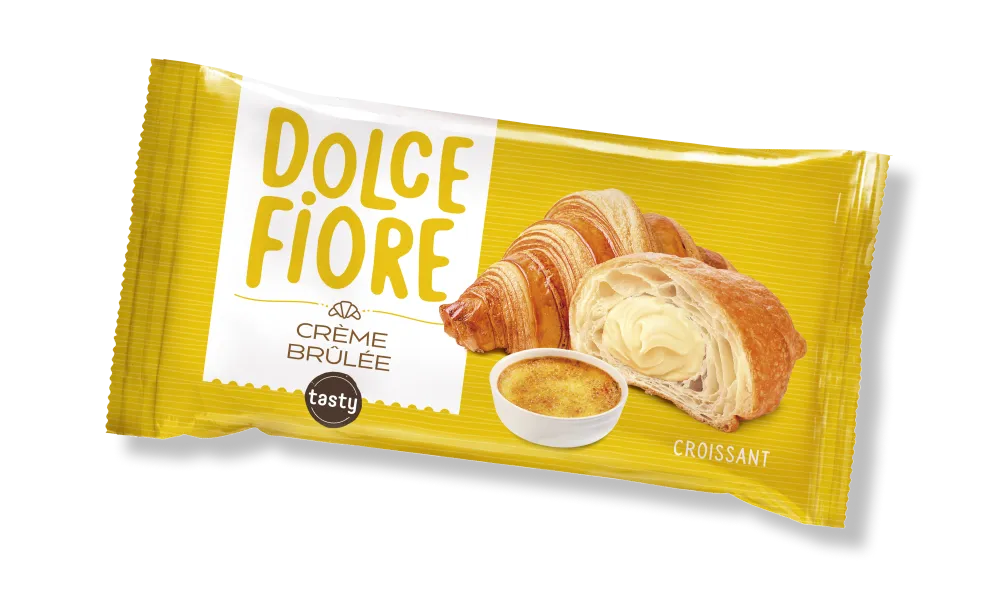 Опаковка на кроасан на Dolce Fiore с вкус на крем брюле